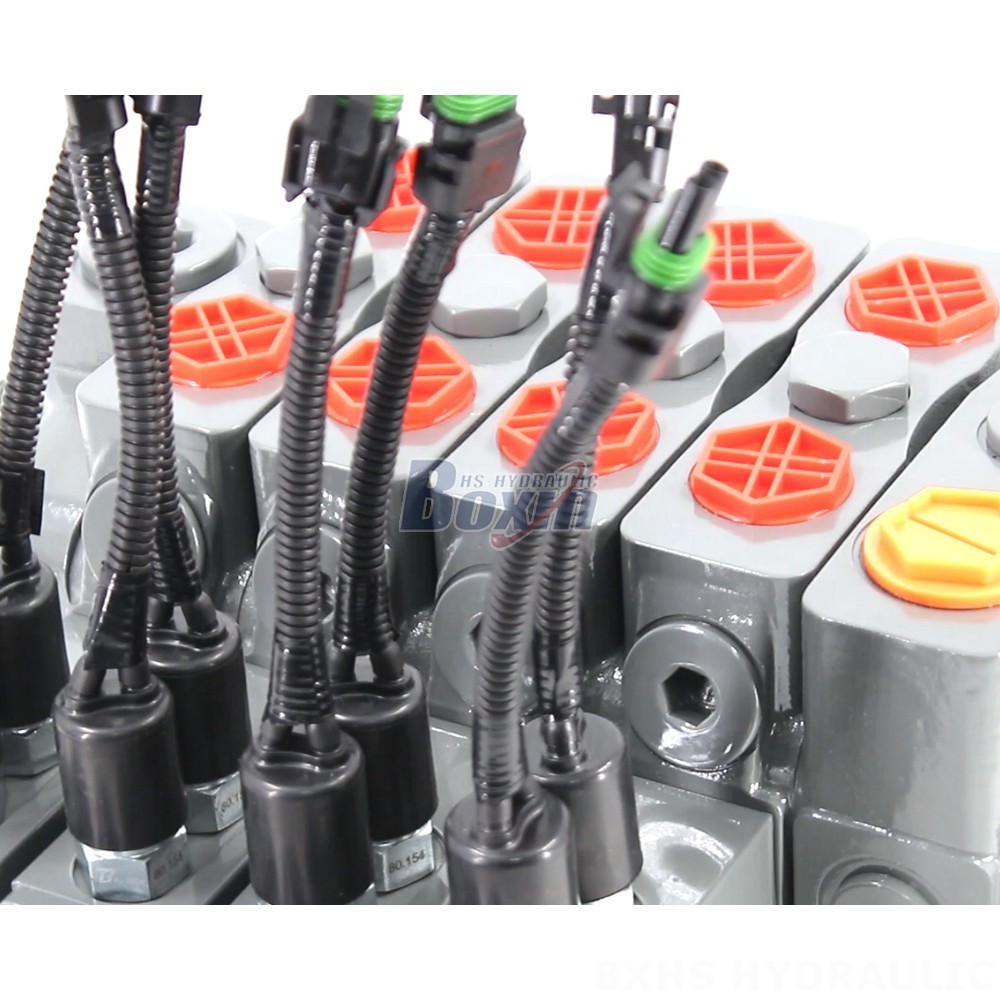 HSDLS180 Electric Unloading Valve: 4-Spool Sectional Directional Valve detail image